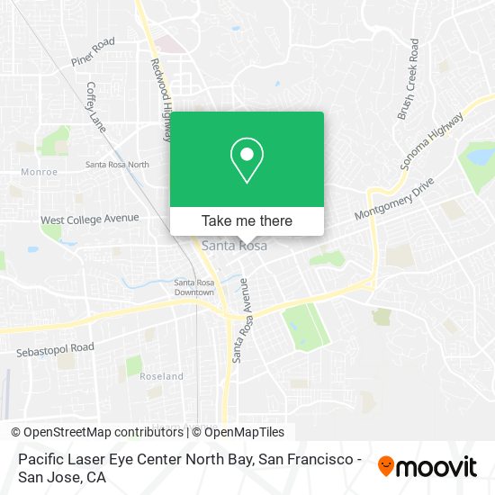 Pacific Laser Eye Center North Bay map