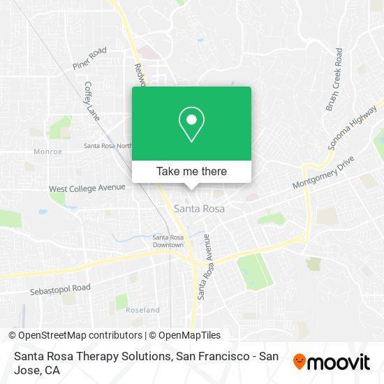 Santa Rosa Therapy Solutions map