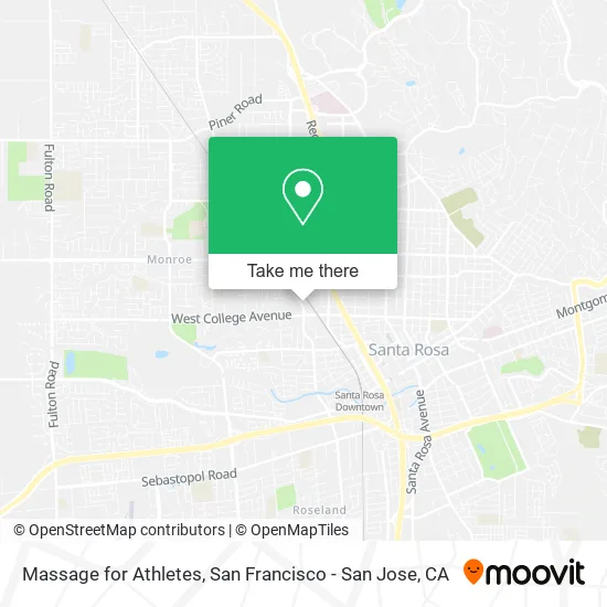 Mapa de Massage for Athletes