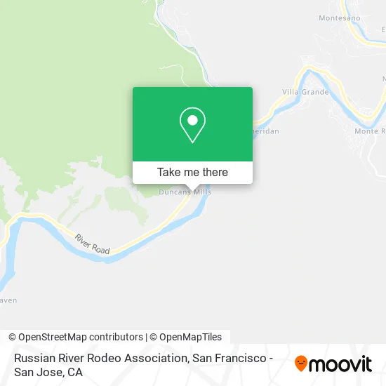 Russian River Rodeo Association map