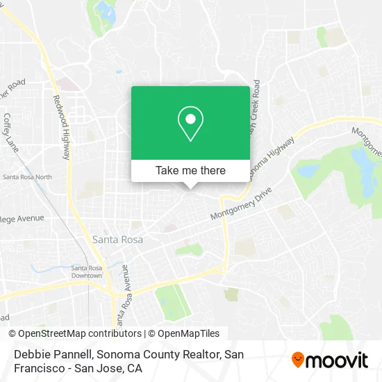 Debbie Pannell, Sonoma County Realtor map