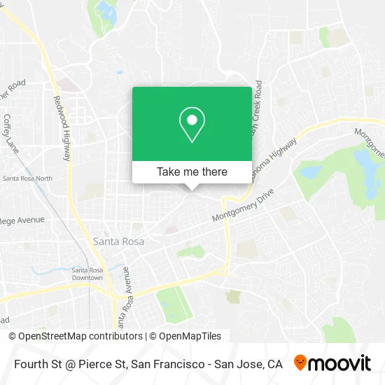 Fourth St @ Pierce St map