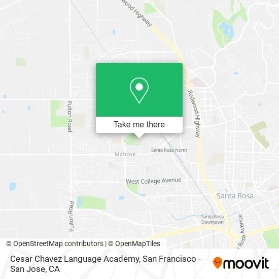 Cesar Chavez Language Academy map