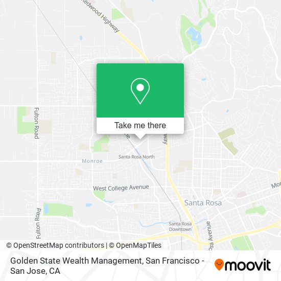 Mapa de Golden State Wealth Management