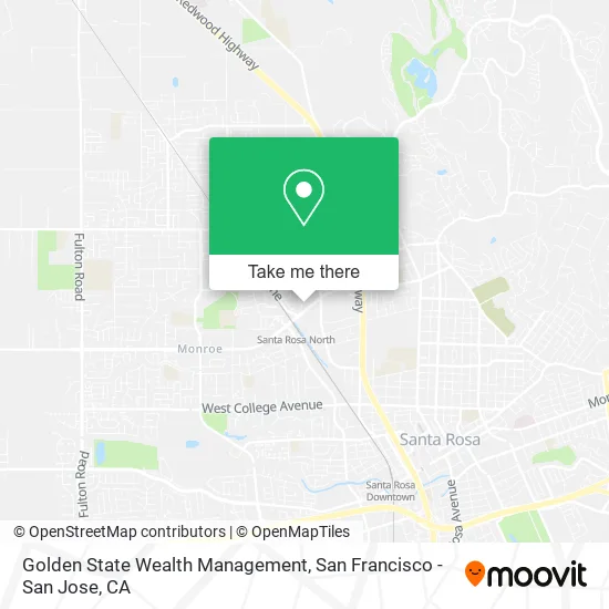 Mapa de Golden State Wealth Management