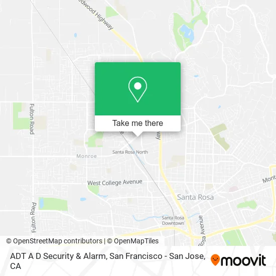 Mapa de ADT A D Security & Alarm