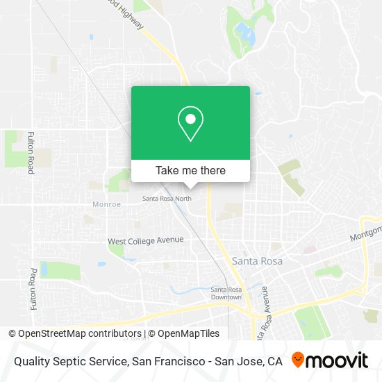 Quality Septic Service map
