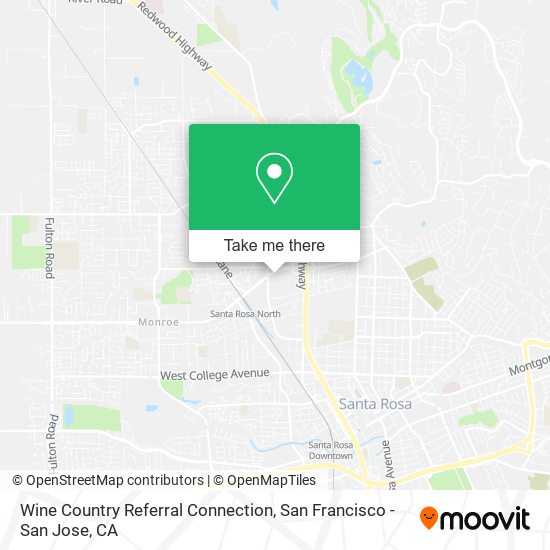 Mapa de Wine Country Referral Connection