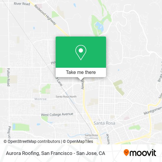 Aurora Roofing map