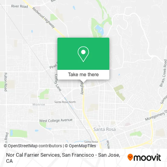 Mapa de Nor Cal Farrier Services