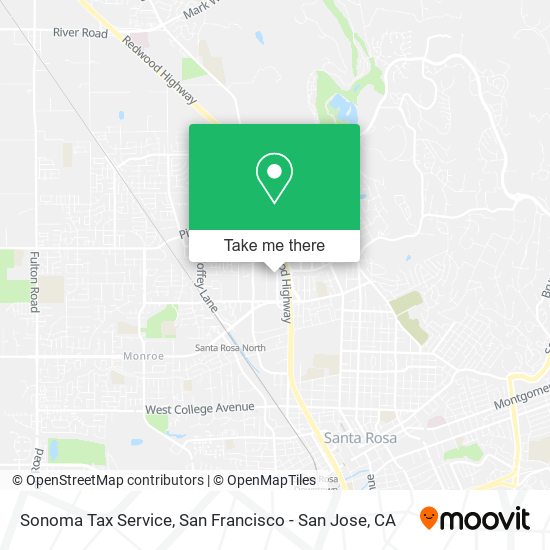 Sonoma Tax Service map