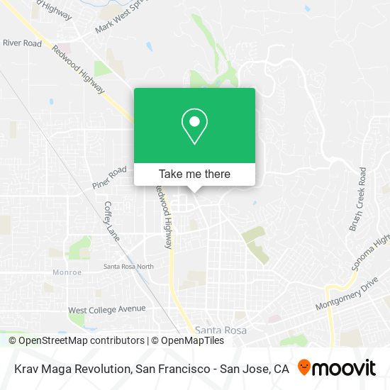 Krav Maga Revolution map