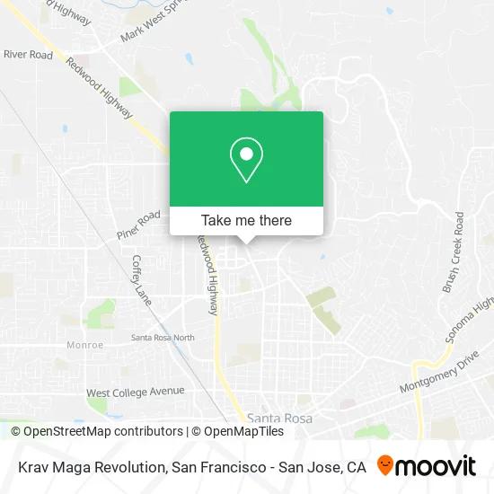 Krav Maga Revolution map
