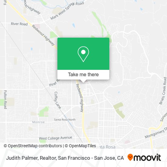 Judith Palmer, Realtor map