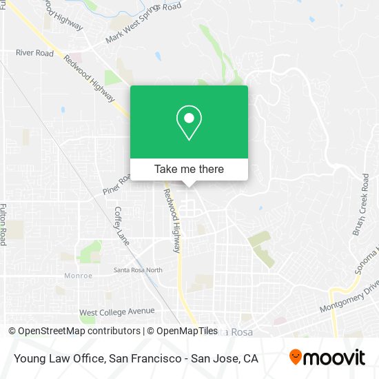 Young Law Office map