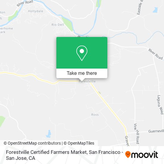 Forestville Certified Farmers Market map