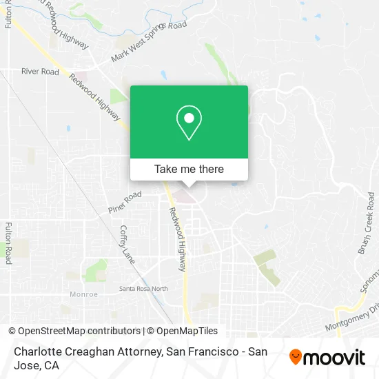 Mapa de Charlotte Creaghan Attorney