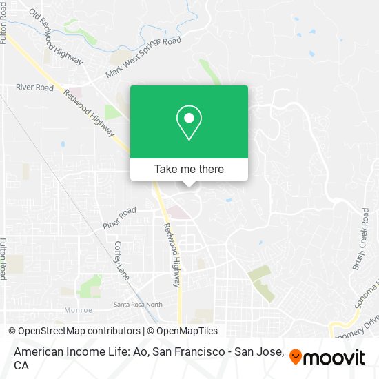 Mapa de American Income Life: Ao