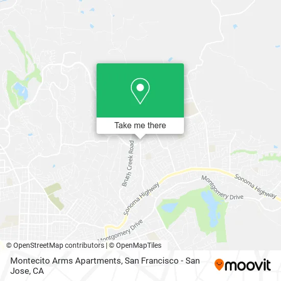 Mapa de Montecito Arms Apartments