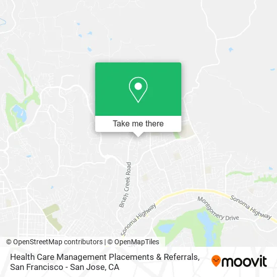 Health Care Management Placements & Referrals map