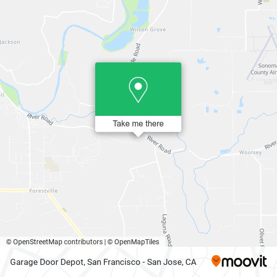 Mapa de Garage Door Depot