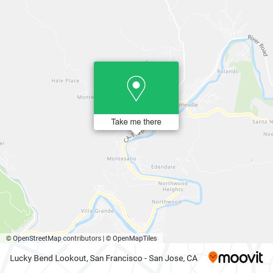 Lucky Bend Lookout map