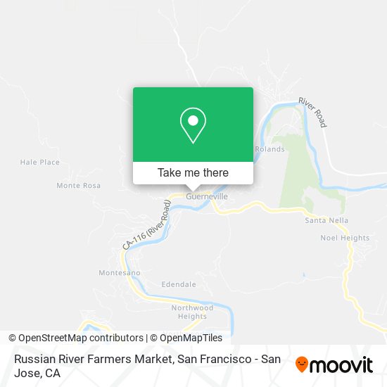 Mapa de Russian River Farmers Market