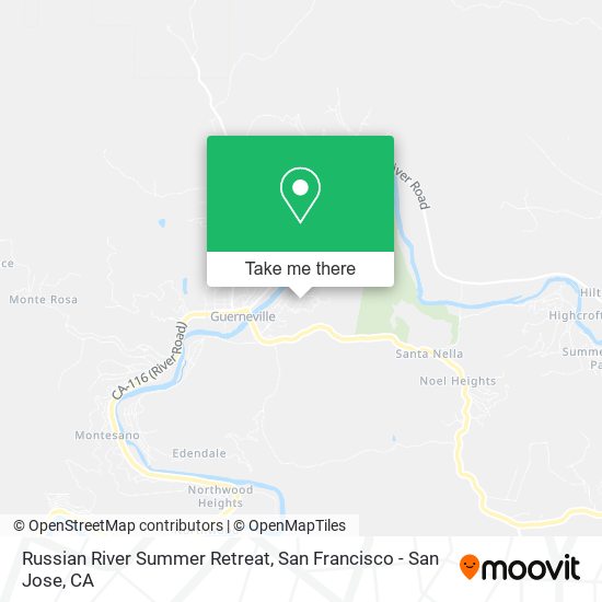 Mapa de Russian River Summer Retreat