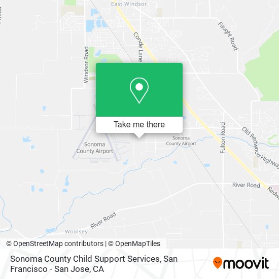 Sonoma County Child Support Services map