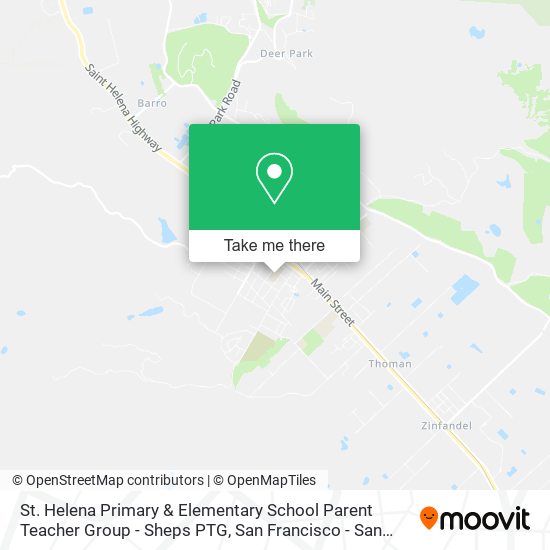 St. Helena Primary & Elementary School Parent Teacher Group - Sheps PTG map