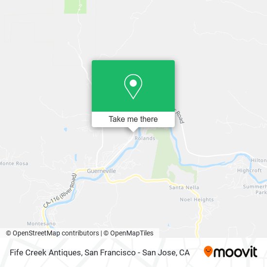 Mapa de Fife Creek Antiques