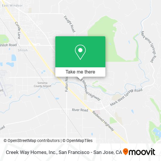 Mapa de Creek Way Homes, Inc.