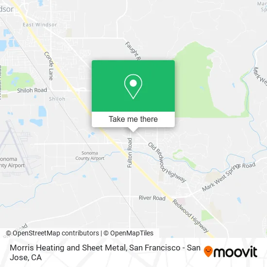 Morris Heating and Sheet Metal map