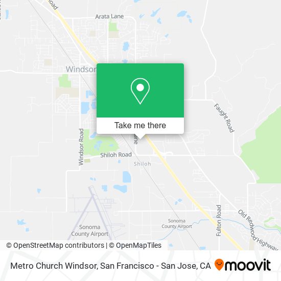 Metro Church Windsor map