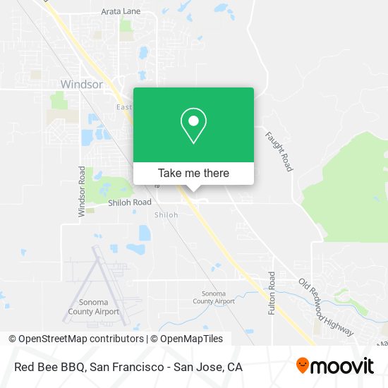 Red Bee BBQ map