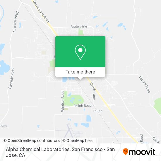 Alpha Chemical Laboratories map