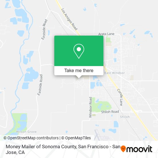 Mapa de Money Mailer of Sonoma County