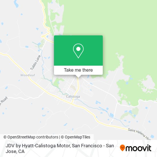 JDV by Hyatt-Calistoga Motor map