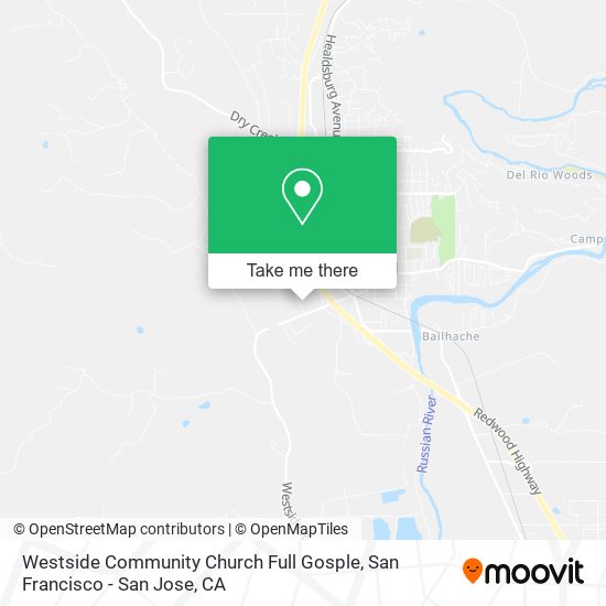 Westside Community Church Full Gosple map