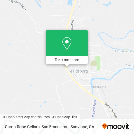 Camp Rose Cellars map