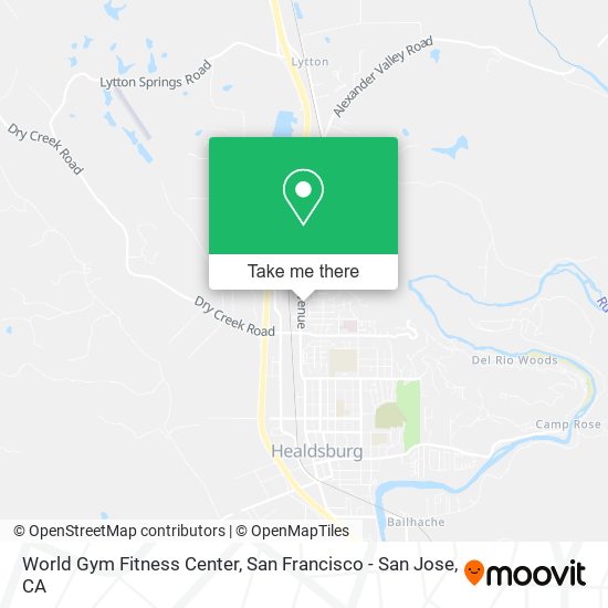 World Gym Fitness Center map