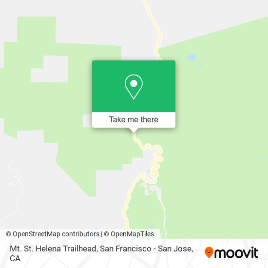 Mt. St. Helena Trailhead map