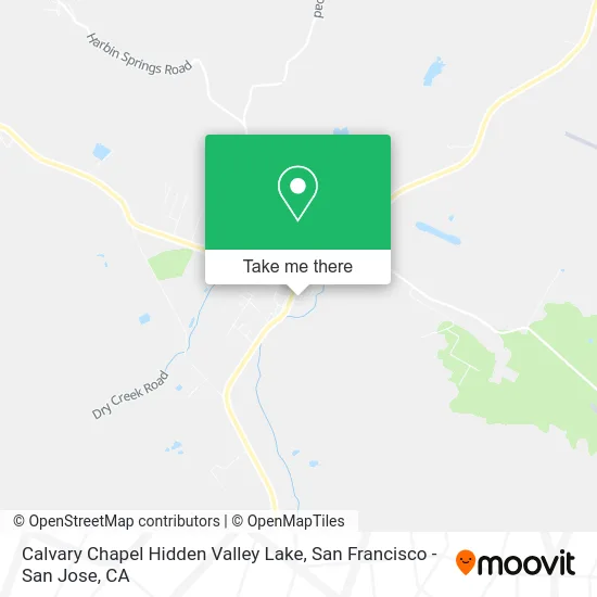 Calvary Chapel Hidden Valley Lake map