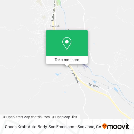Mapa de Coach Kraft Auto Body