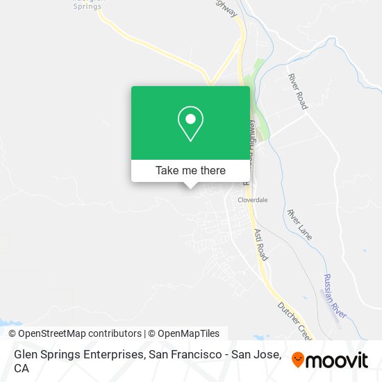 Glen Springs Enterprises map