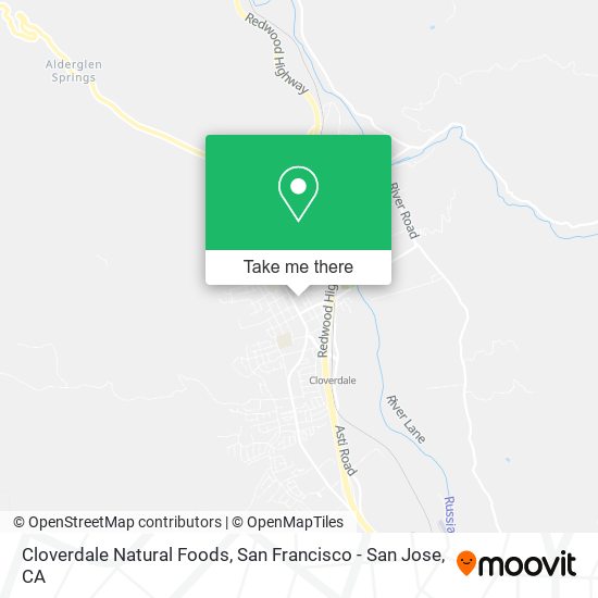 Cloverdale Natural Foods map