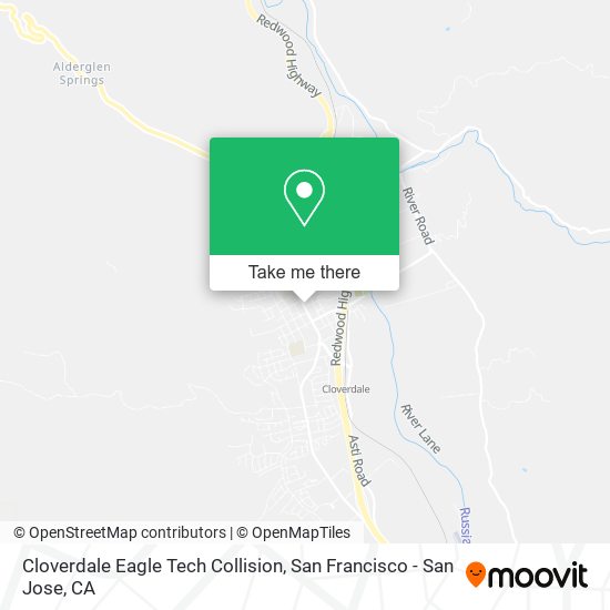 Mapa de Cloverdale Eagle Tech Collision