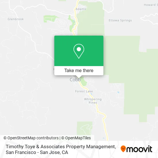 Timothy Toye & Associates Property Management map