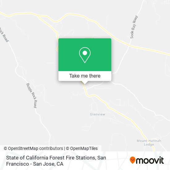 State of California Forest Fire Stations map