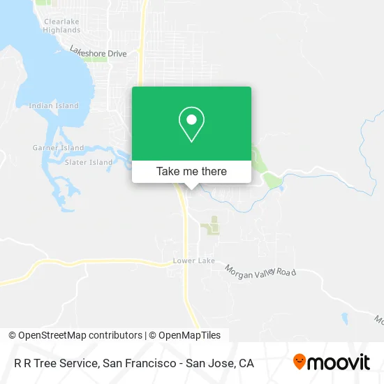 R R Tree Service map
